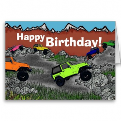 Happy Birthday Jeep wrangler greeting card #jeep ...