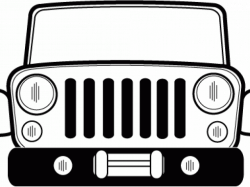 Grill Clipart Jeep Cj - Front Of Jeep Clip Art - Png ...