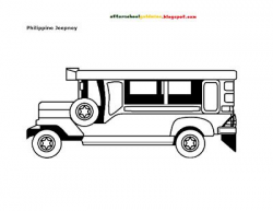 Free Coloring Page: Philippine Jeepney | School Hints ...