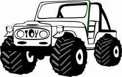 Jeep clipart black and white ~ Frames ~ Illustrations ~ HD images ...