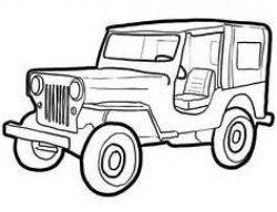 Jeep Line Drawing | Free download best Jeep Line Drawing on ...