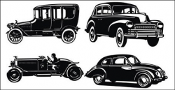 Free Old Car and Jeep Silhouettess Clipart and Vector ...