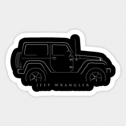 Jeep Wrangler profile - stencil