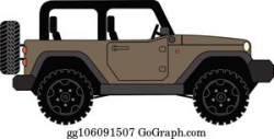 Safari Jeep Clip Art - Royalty Free - GoGraph