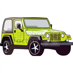 Green jeep wrangler truck clipart. Royalty-free GIF, JPG ...