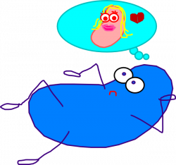 Blue Jelly Bean Love Clip Art at Clker.com - vector clip art online ...