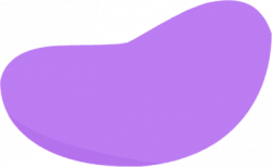 Purple jelly bean clip art image - WikiClipArt
