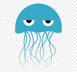 Blue Jellyfish Aurelia Aurita Transparency And Translucency ...