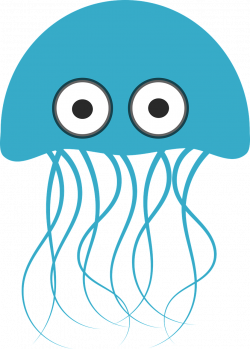 HD Blue Cartoon Jellyfish Sea Png Image - Blue Jellyfish ...
