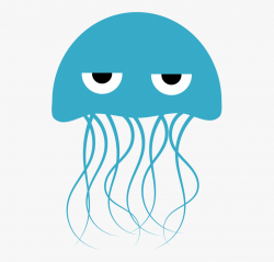 Ocean Clipart Jellyfish - Blue Jellyfish Clipart #70582 ...