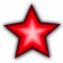 16601-illustration-of-a-red-star-pv.png (958×958) | clip art stars ...