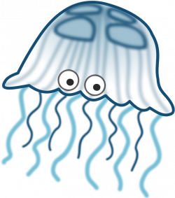 Clipart - cartoon jellyfish