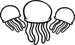 three jellyfish coloring pages | Numbers | Jellyfish drawing ...