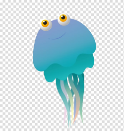 Blue and green jellyfish , Jellyfish Octopus Cartoon ...