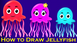 How to Draw Jellyfish | Creative Art Work | Easy Drawing Steps