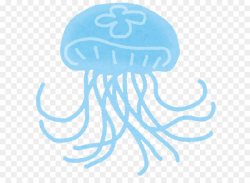 Octopus Cartoon clipart - Jellyfish, Blue, Text, transparent ...