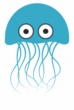 Blue Cartoon Jellyfish Sea Png Image - Blue Jellyfish ...