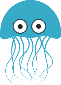 Clipart - Cartoon jellyfish 2