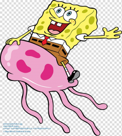 SpongeBob SquarePants riding on jellyfish , SpongeBob ...