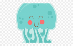 Jellyfish Clipart Happy Jellyfish - Transparent Background ...
