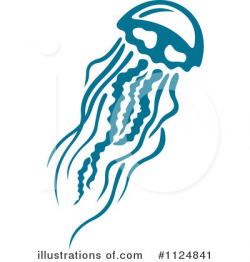 Jellyfish Clipart #1124841 - Illustration by Vector Tradition SM