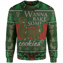 Wanna Bake Some Cookies Christmas Sweater - Lunafide