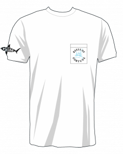 Order Your Boat Logo with Pocket T-Shirt | Reels Of Fortune OBX