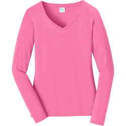 Women's 100% Cotton Long Sleeves Port And Company LPC450VLS