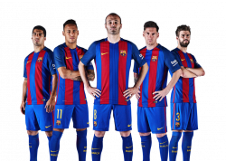 Fc Barcelona Team 2018 Png Clip Art