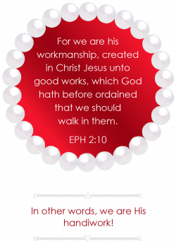 Ephesians 2:10 Free Clipart Pearl Frame – bride of christ