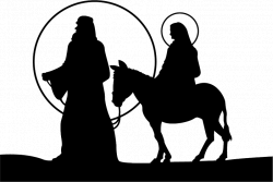 Black and White Nativity Clip Art | Christmas Cards from Abbey Press ...
