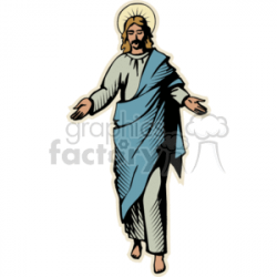 The Risen Christ clipart. Royalty-free clipart # 164993
