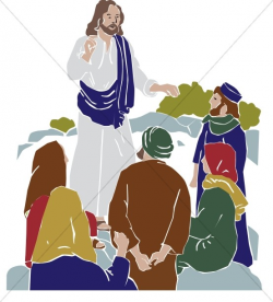 Jesus Teaching Followers | Jesus Clipart