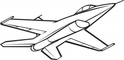 Black and White Jet Picture for coloring | Airplane Coloring Pages ...