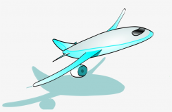 Jet Clipart Airplane Flying - Cartoon Plane Taking Off ...