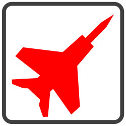 File:Fighter-jet-red-icon.svg - Wikimedia Commons