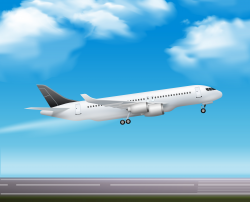 Passenger Airliner Takeoff Realistic Poster - Download Free ...