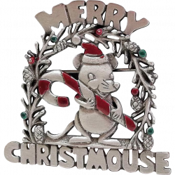 Merry ChristMouse pin brooch JJ Jonette Jewelry | Dollherup ...