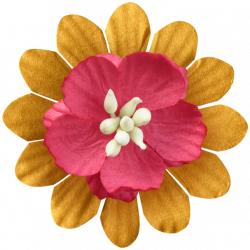 Flower3_Layered_YellowPink.png | Pinterest | Button flowers, Flower ...