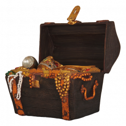 Pirate Treasure Chest Small Picture - 6156 - TransparentPNG