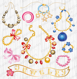 11 Jewelry Clipart,Gem Rings Clipart, Digital Gems, Bracelet Clipart ...