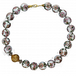 Vintage Cloisonné Bead Necklace - Somlo Antiques & OMEGA Vintage
