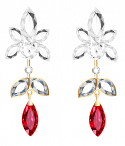 Transparent diamond and ruby earrings | Jewelry & Diamonds | Pinterest