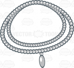 An expensive pearl necklace #cartoon #clipart #vector ...