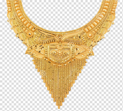 Gold-colored bib necklace illustration, Earring Jewellery ...