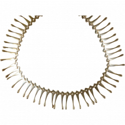 Vintage Modernist Sterling Fringe Necklace | Fringe necklace, Fringe ...
