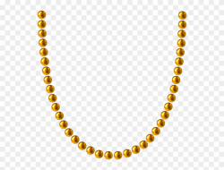 Banner Library Library Bead Necklace Clipart - Gold Bead ...