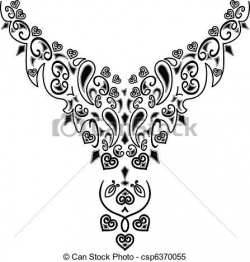 free clip art necklace | Clipart Vector of Necklace Design ...