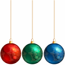 Christmas Hanging Ornaments PNG Clip Art Image | Gallery ...