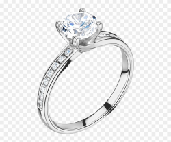 Solitaire Engagement Rings Clipart (#3105601) - PinClipart